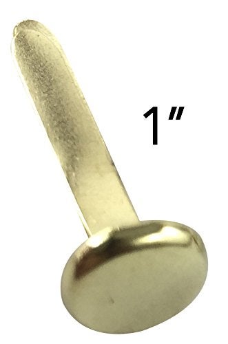 Clipco Paper Fasteners Medium 3/4-Inch Brass Plated (100-Pack) - Image 2
